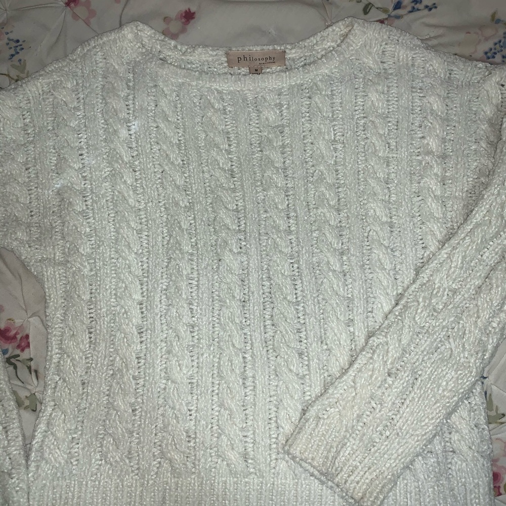White Chenille Top